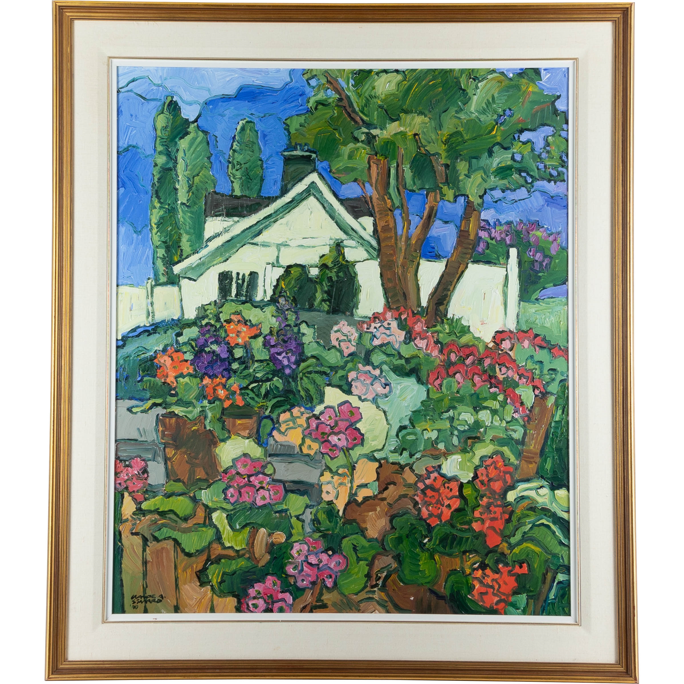 Claude A. Simard | DANS L'INTIMITE DU JARDIN AUX GERANIUMS, 1990 (1990 ...