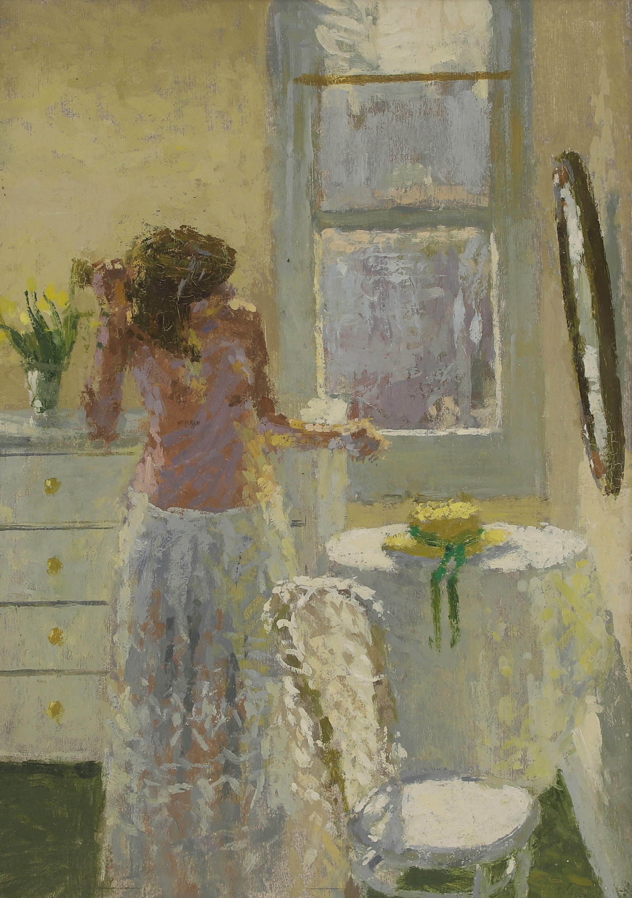 Stuart Ray | Woman in front of a mirror (1916) | MutualArt