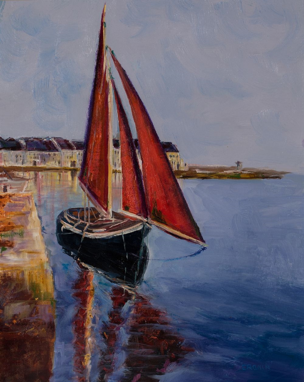 GALWAY HOOKER AT THE CLADDAGH by Susan Cronin