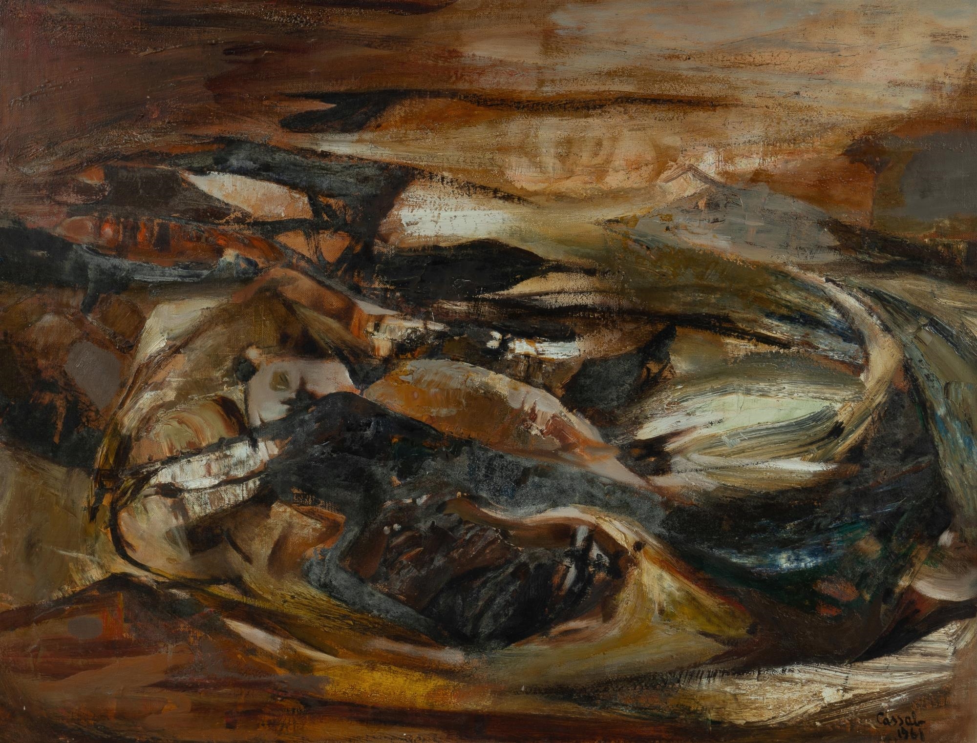 Judy Cassab | Outback Landscape (1961) | MutualArt