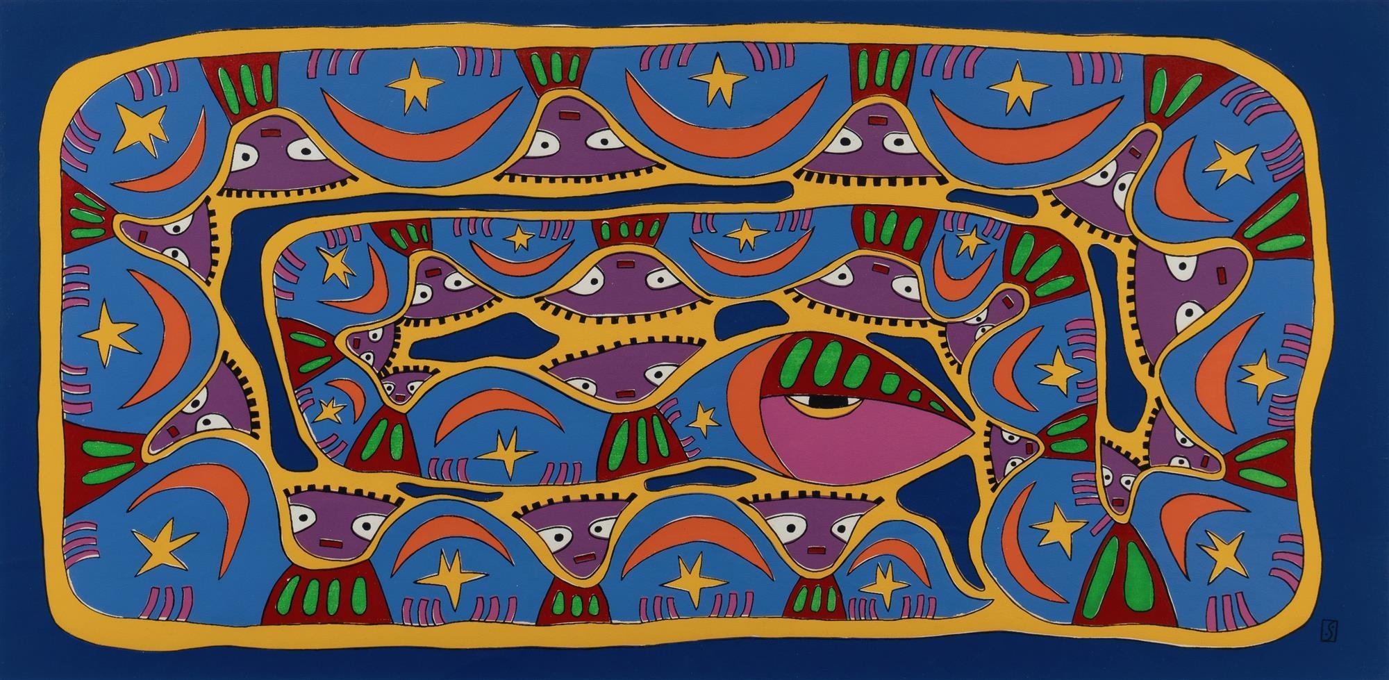 Sally Morgan | ‘Moon and Stars (1987) | MutualArt