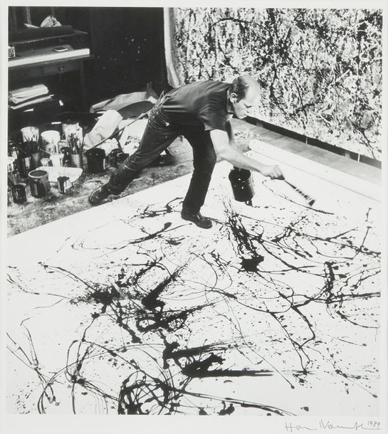 Jackson Pollock dans son atelier - Hans Namuth