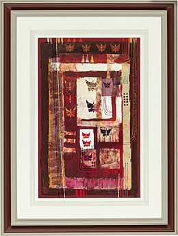 Artwork by Giko Hayakawa, Red fairy tale, Made of gouache on paper, paper