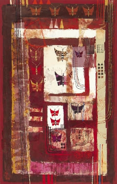 Artwork by Giko Hayakawa, Red fairy tale, Made of gouache on paper, paper