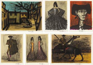 Bernard Buffet | L'ecuyere from MON CIRQUE (1968) | MutualArt