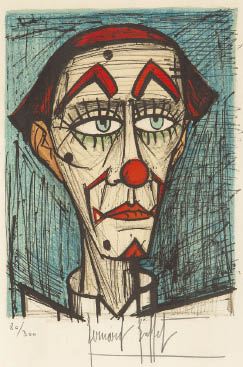 Bernard Buffet | L'ecuyere from MON CIRQUE (1968) | MutualArt