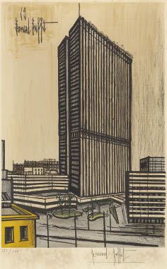 Bernard Buffet | L'ecuyere from MON CIRQUE (1968) | MutualArt