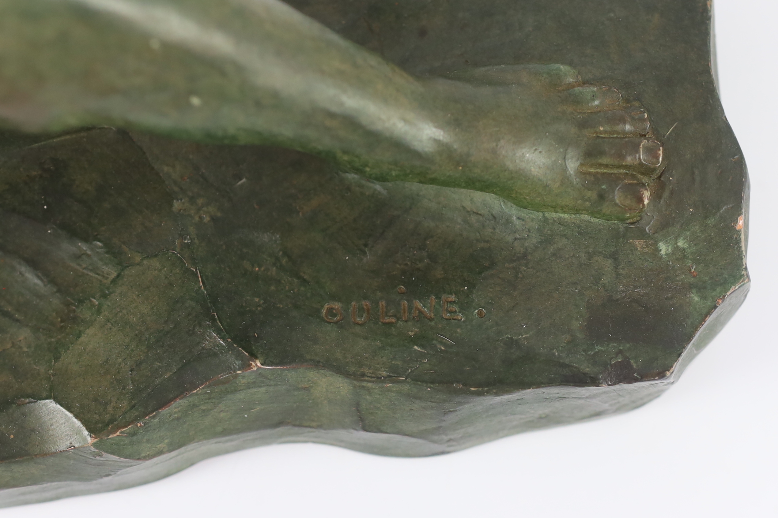 Alexandre Ouline An Art Deco bronzed terracotta sculpture MutualArt