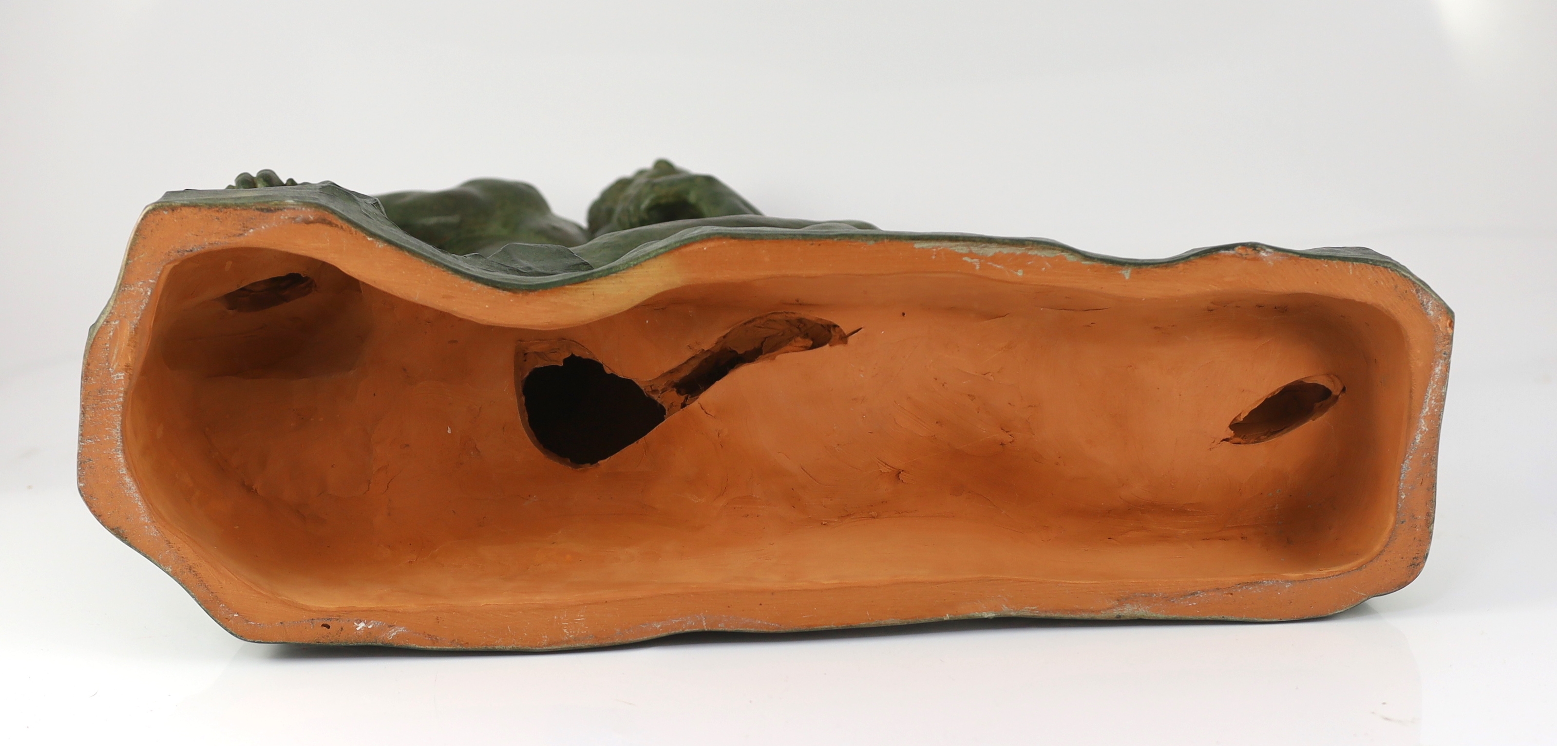 Alexandre Ouline An Art Deco bronzed terracotta sculpture MutualArt