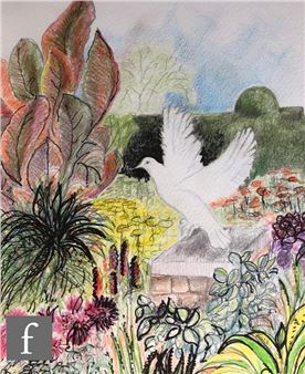 Lesley Jenkins (artist) - Coloured pencil crayon illustration - Lesley Jenkins