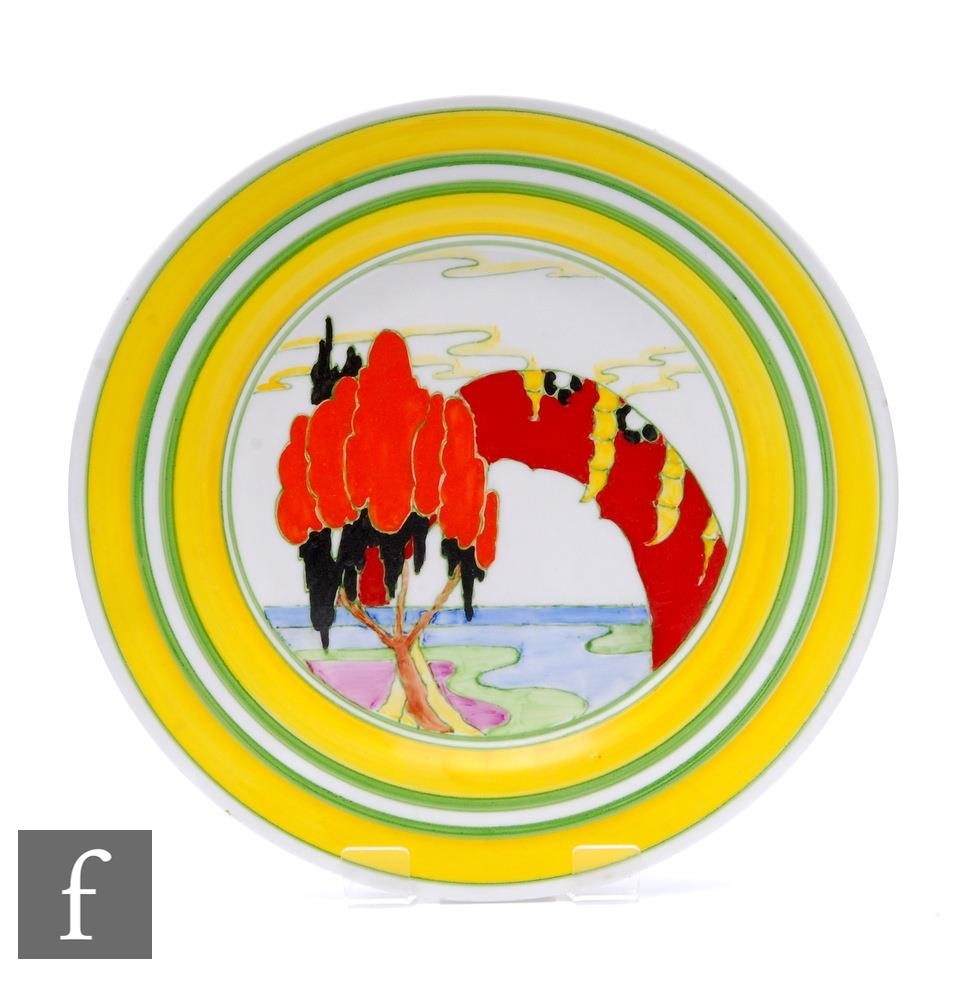 Clarice Cliff | A contemporary Bizarre Craft pottery plate by Bizarre ...