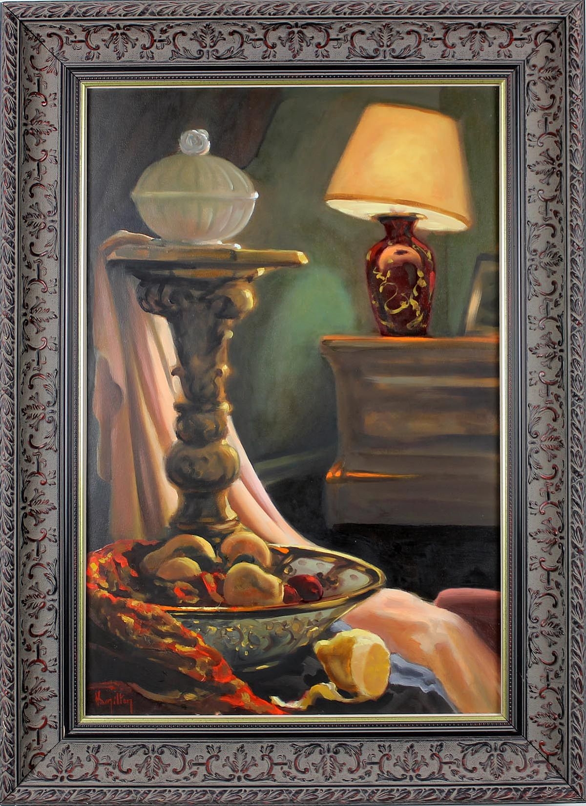 Ken Hamilton Still Life with Lamp MutualArt