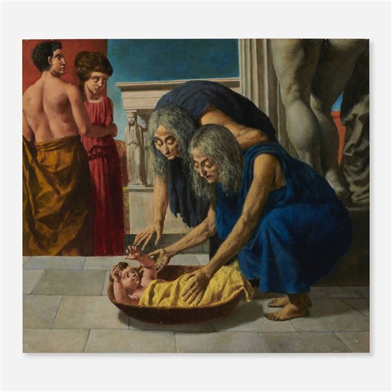 Moses and the Pharaoh's Daughters by Federico Castellon