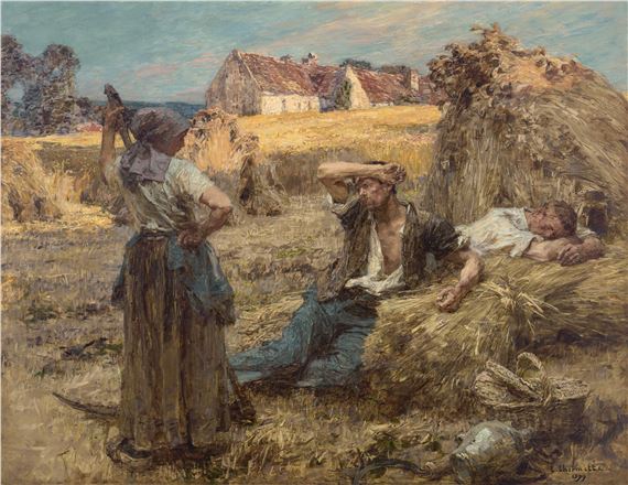 Le réveil du faucheur by Léon-Augustin L'Hermitte, 1899
