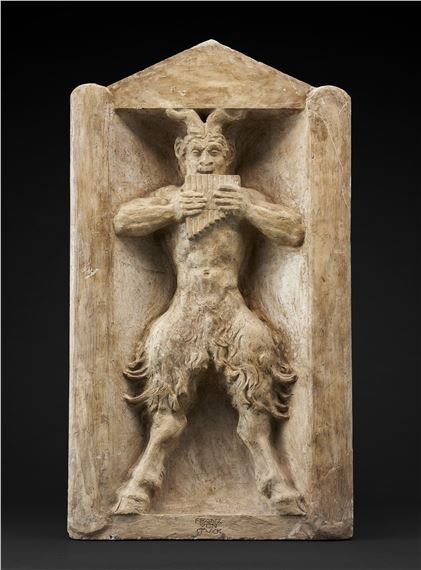 Flöte blasender Faun (Syrinx Pan) by Franz von Stuck