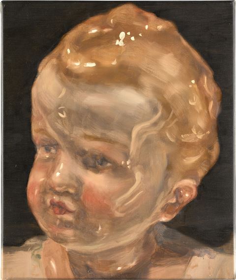 Michaël Borremans | GIRL WITH DUCK (2011) | MutualArt