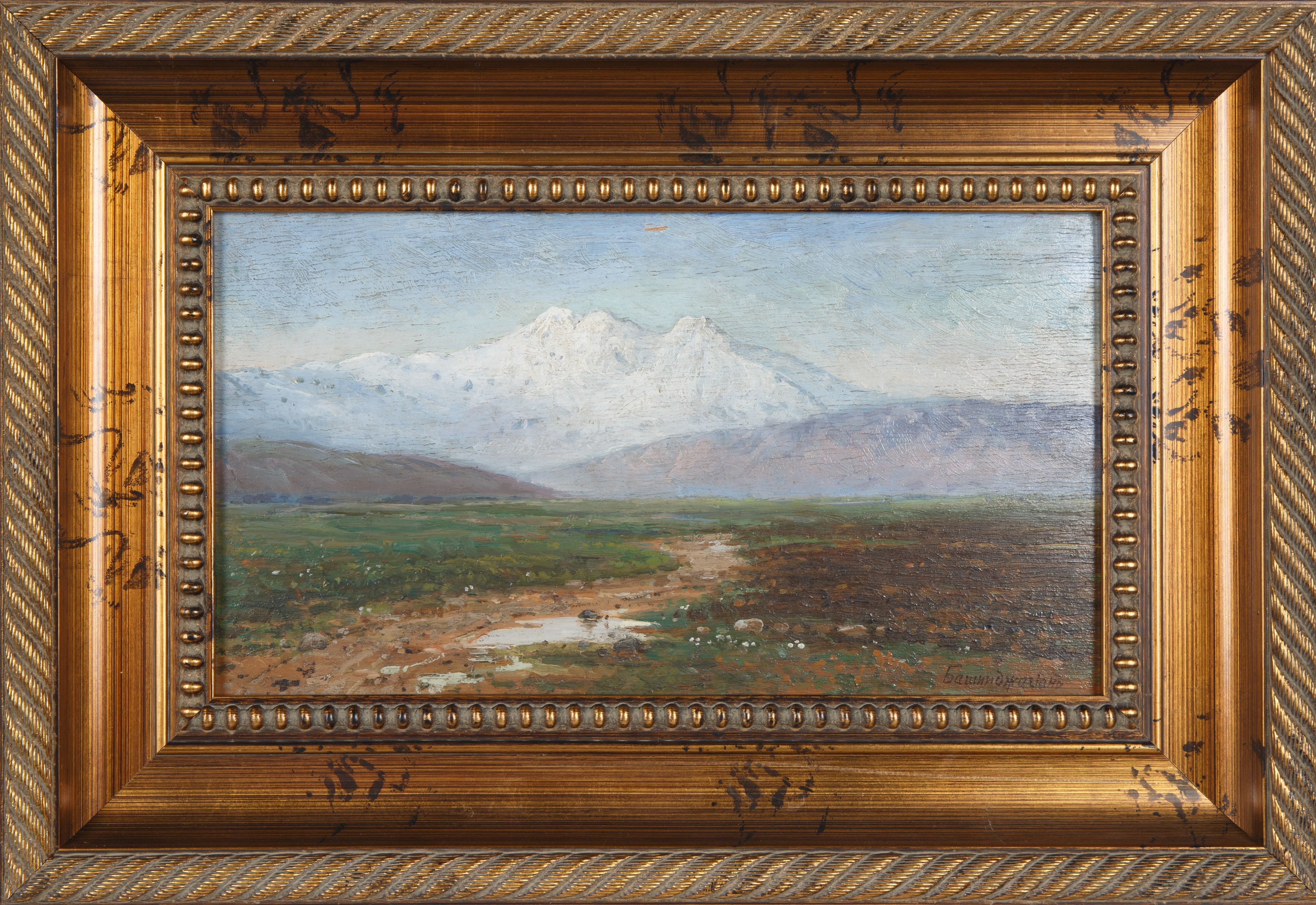 Artwork by Georgii Zakharovitch Bashindzhagian, Mt. Aragat, Made of oil on board