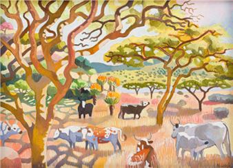 Spionkop Dam with Ngunis - Nichola Alice Leigh