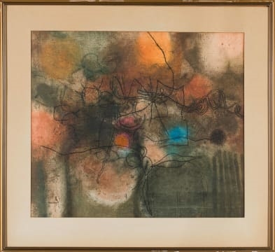 Artwork by Louis Maqhubela, Abstract, Made of pastel on paper