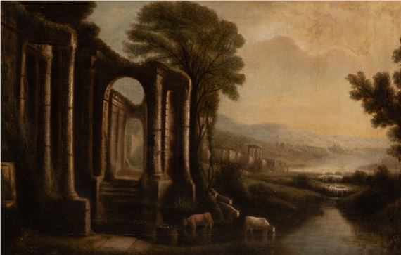 Hubert Robert | Landscape With Ruins | MutualArt