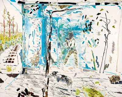 Walking Along a Pale Green Walkway by Chris Huen Sin Kan, 2015