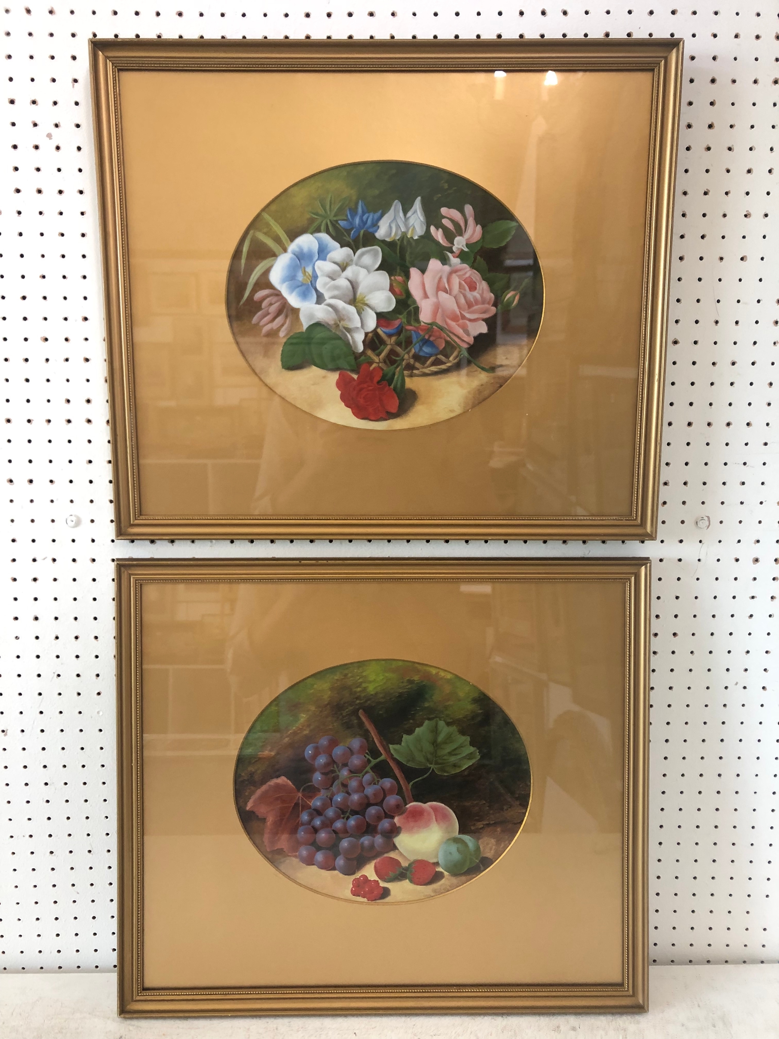 Tom Ridley | - Two still life studies of fruit and flowers | MutualArt