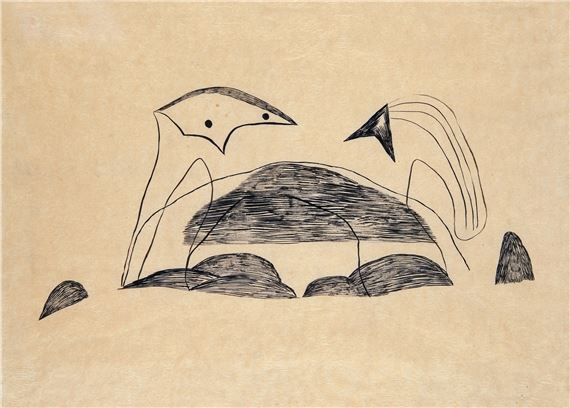 Hill with flowers by Lajos Vajda, 1939