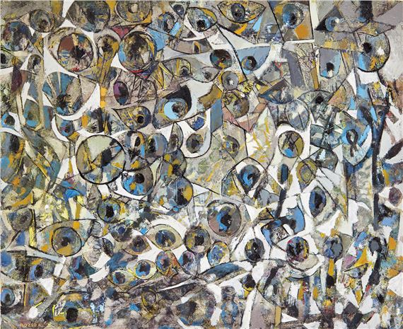 Eyes – And first Day has come (Genesis. And there was a Day. Et il y eut un premier jour) by Endre Rozsda, 1967