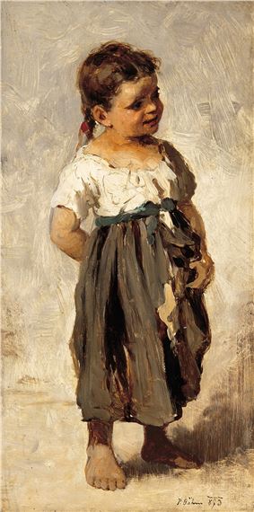 Little Girl by Pal Böhm, 1873