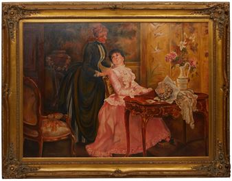 Composing an Important Letter, - Peter Richard Rubens