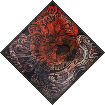 Red Abstract, - Mary Golleher Sumer