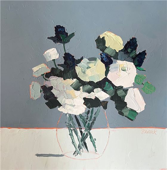 Ian Bashford, Fiona Sturrock with glass by Elin Isaksson - Gallery Heinzel