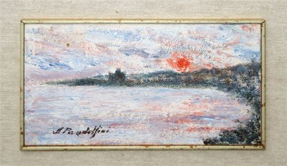 Marina with sunset by Anna Pandolfini