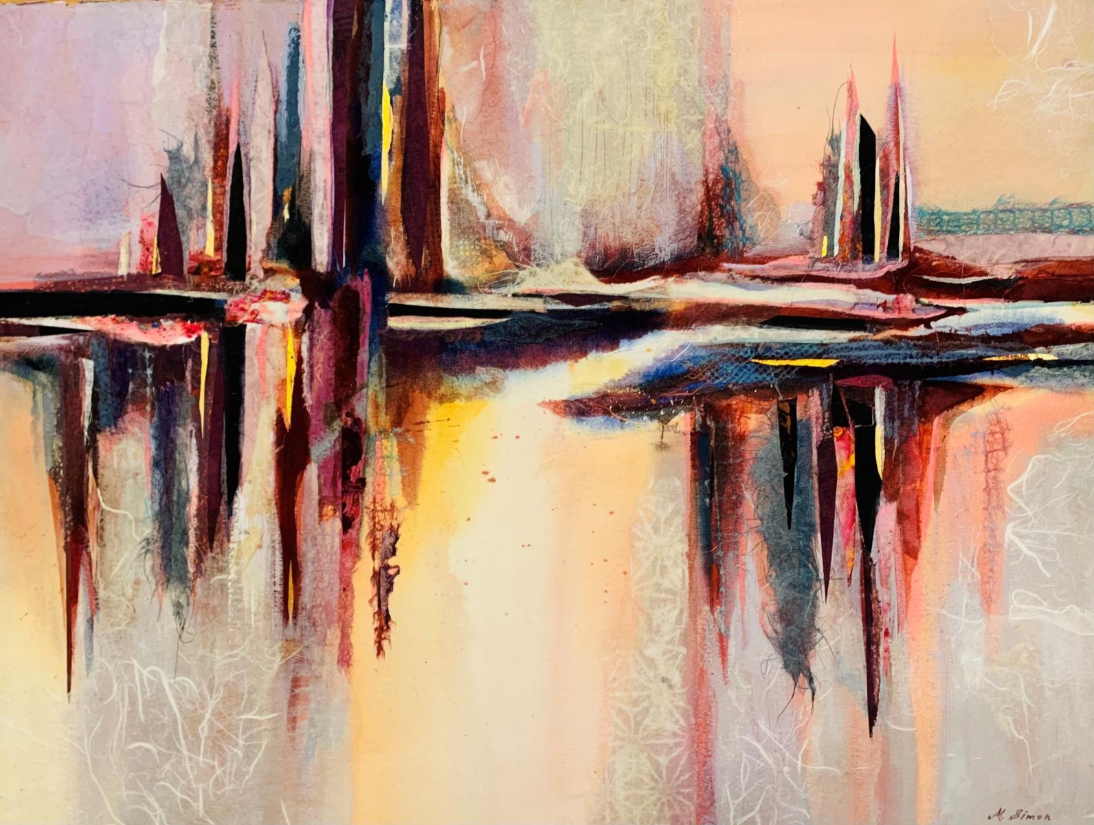 Artwork by M. Simon, Untitled, Made of papier-mÃ¢chÃ© and watercolor