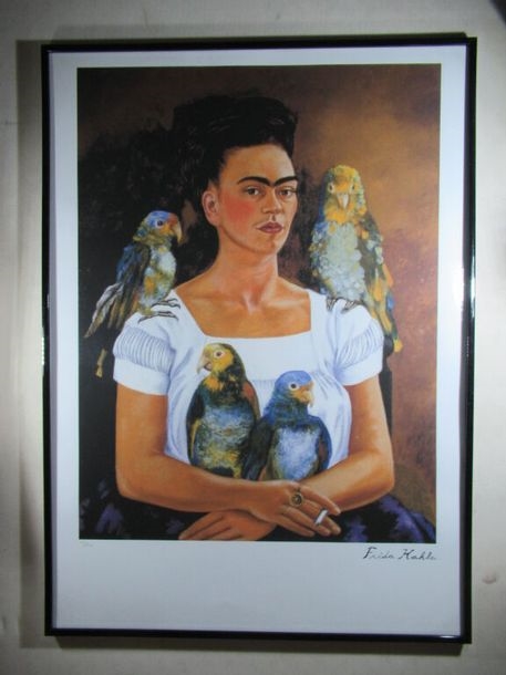 Frida Kahlo Litografia COA originale numerata a mano