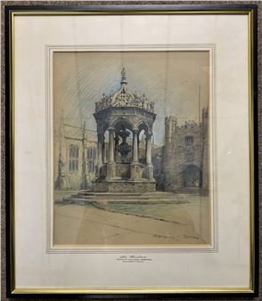 'The Fountain Trinity College Cambridge' - Marjorie Bates