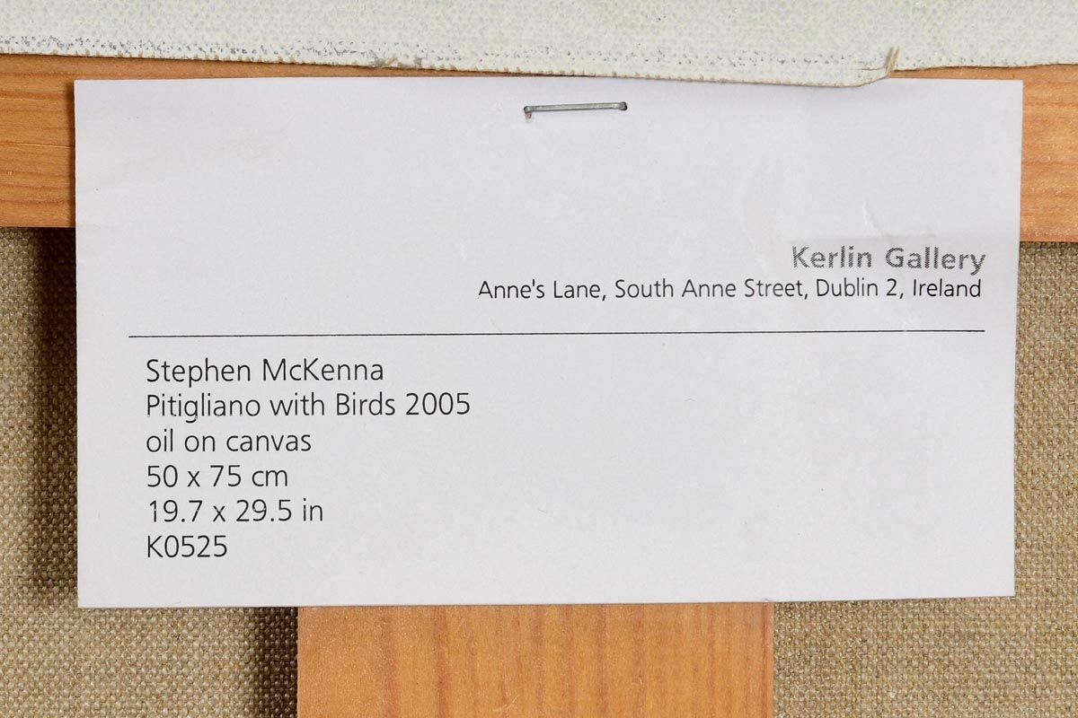 Artwork by Stephen McKenna, Pitigliano with Birds (2005), Made of oil on canvas