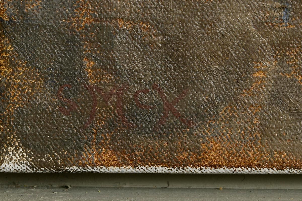 Artwork by Stephen McKenna, Pitigliano with Birds (2005), Made of oil on canvas