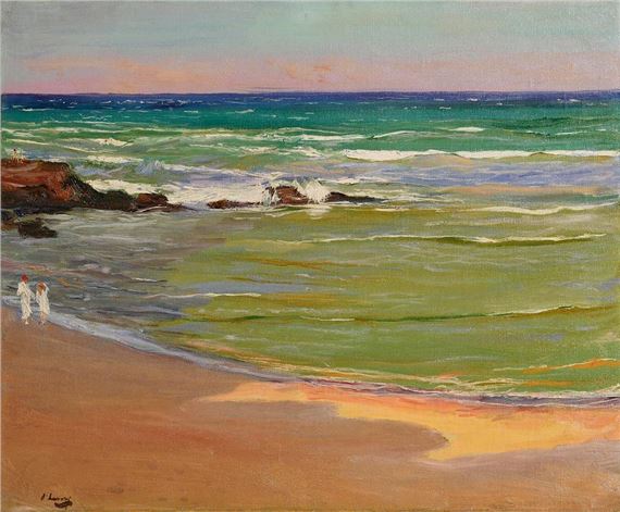 The Beach, Evening, Tangier (1920) by John Lavery, 1920