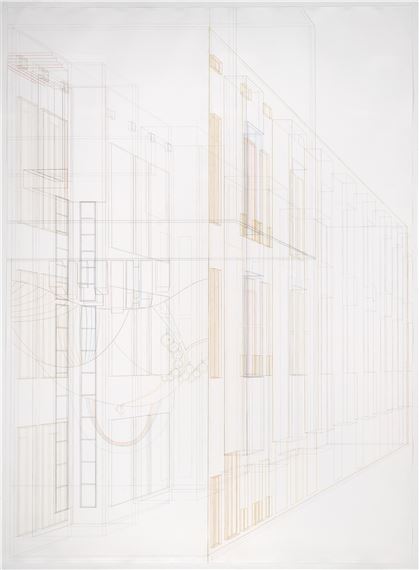 Celle, Siedlung Georgsgarten Block I and Wall Mural - Silke Schatz