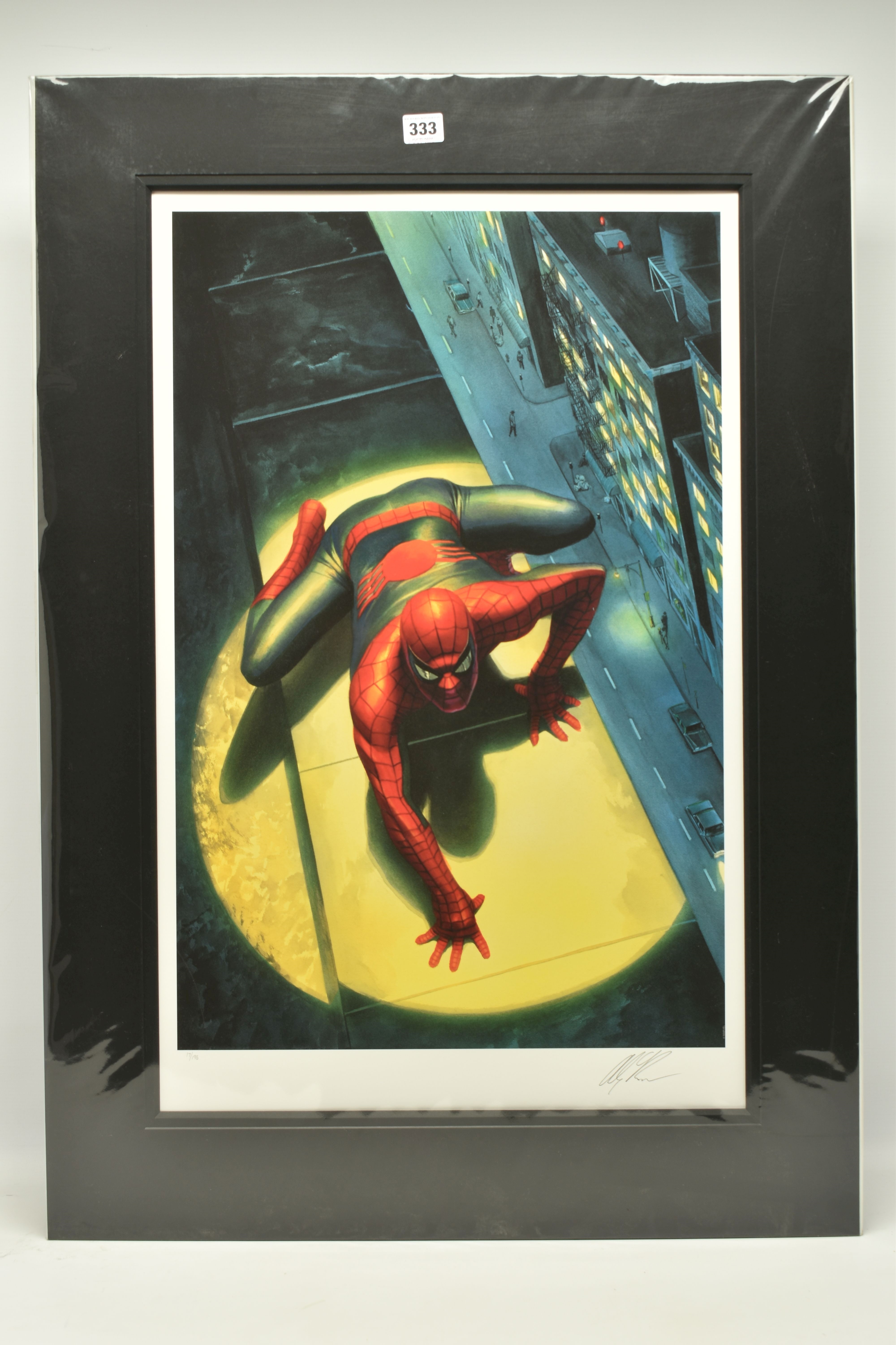 ALEX ROSS FOR MARVEL COMICS (AMERICAN CONTEMPORARY) 'THE SPECTACULAR SPIDERMAN', a signed limited by Alex Ross
