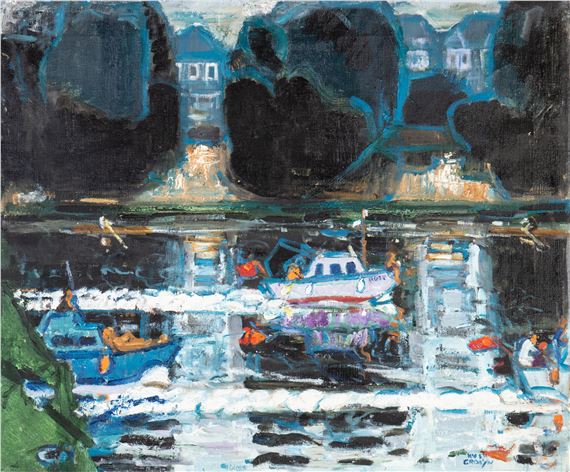 SCULL AND WAKE, THE THAMES by Hugh Cronyn