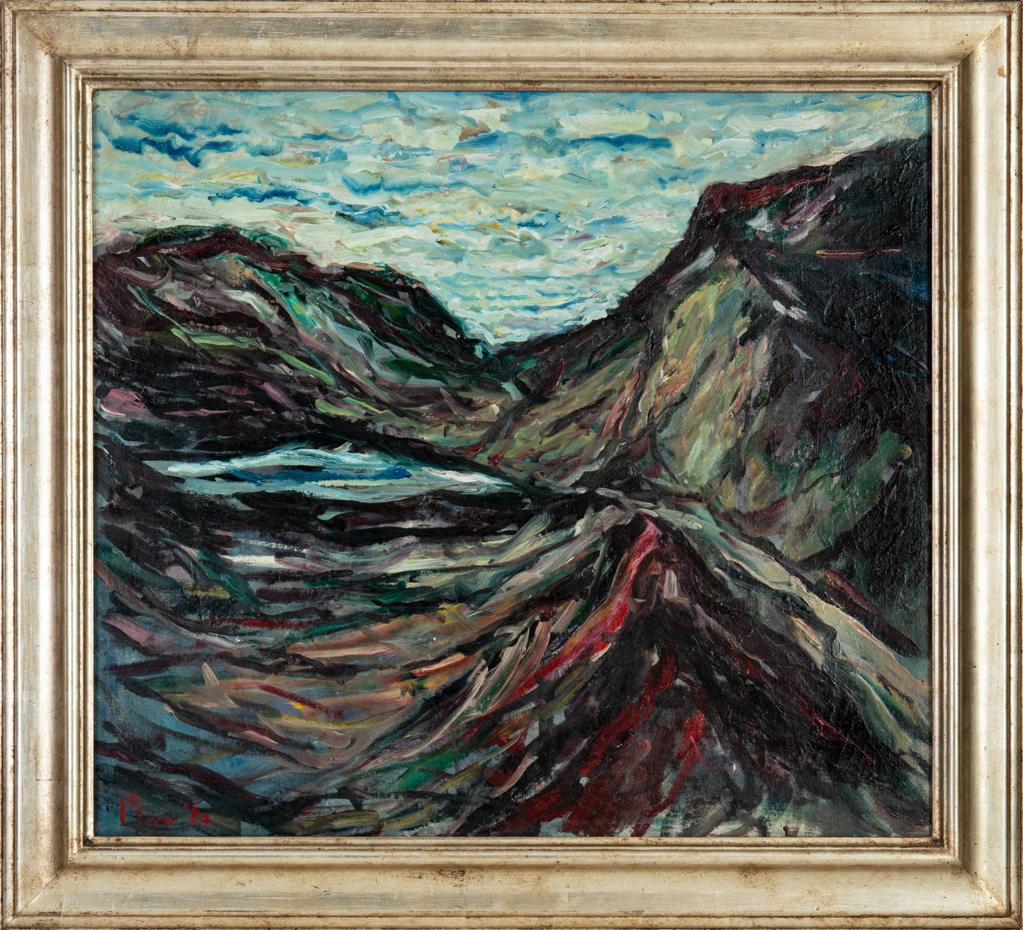 Artwork by Leslie Marr, HARRIS, SCOTLAND, Made of oil on canvas