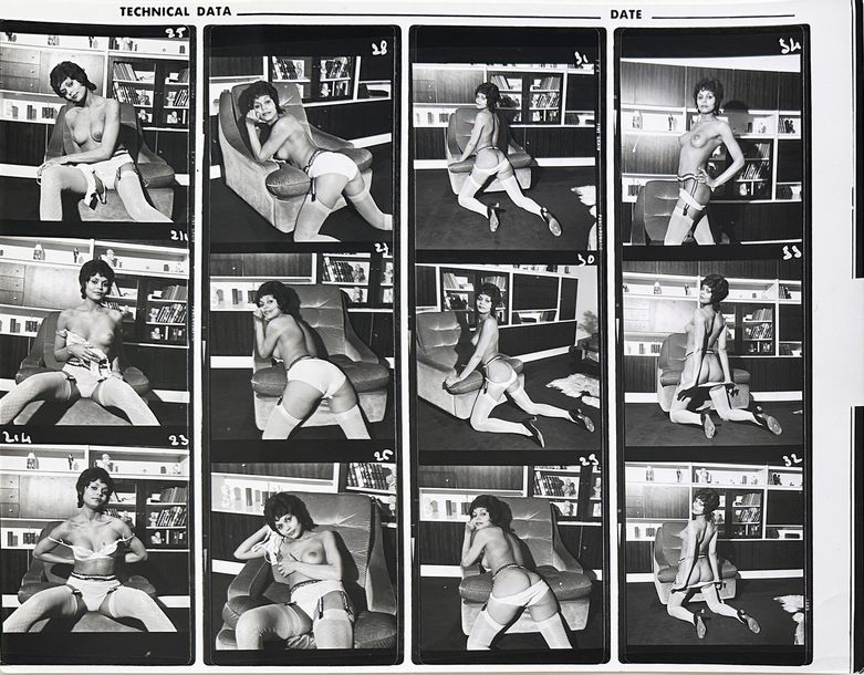 Artwork by Lilo Korenjak, Femme nue au fauteuil, ca.1960, Made of photographs