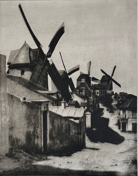 The windmills of Montmartre, 1842 - Hippolyte Bayard
