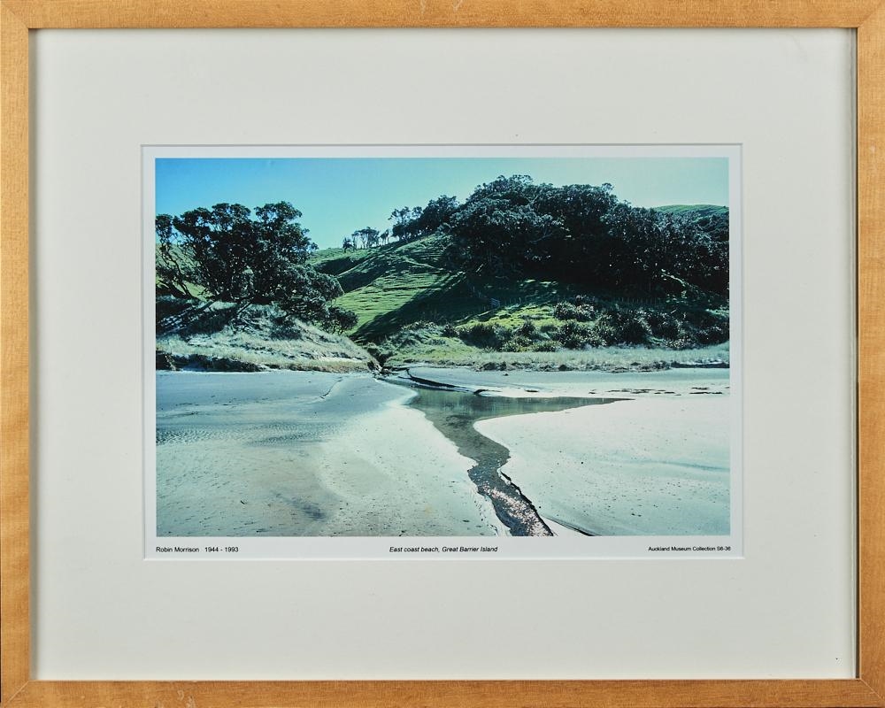 Artwork by Robin Morrison, East Coast Beach, Great Barrier Island, Made of digital photo print on paper