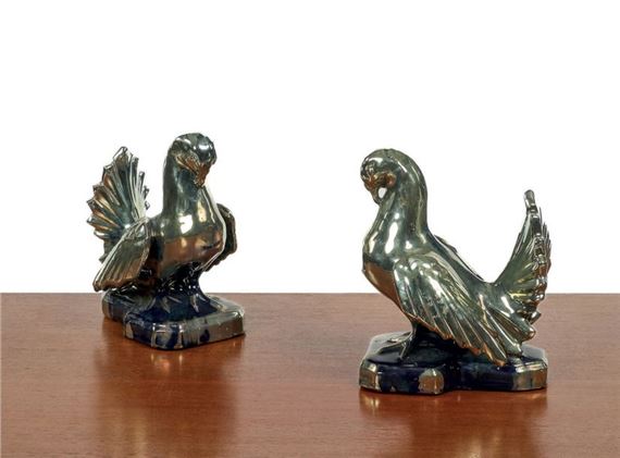 BOOKENDS WITH DOVES by Albert Schneider