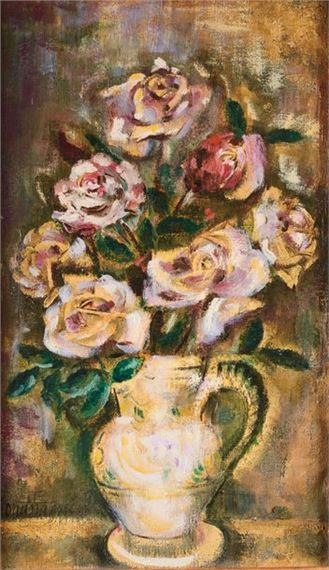 Still life with a bouquet of flowers by Sei Koyanagui, 1926