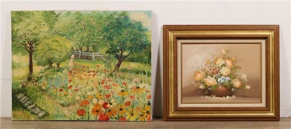 R. Thomas | Still life with flowers | MutualArt