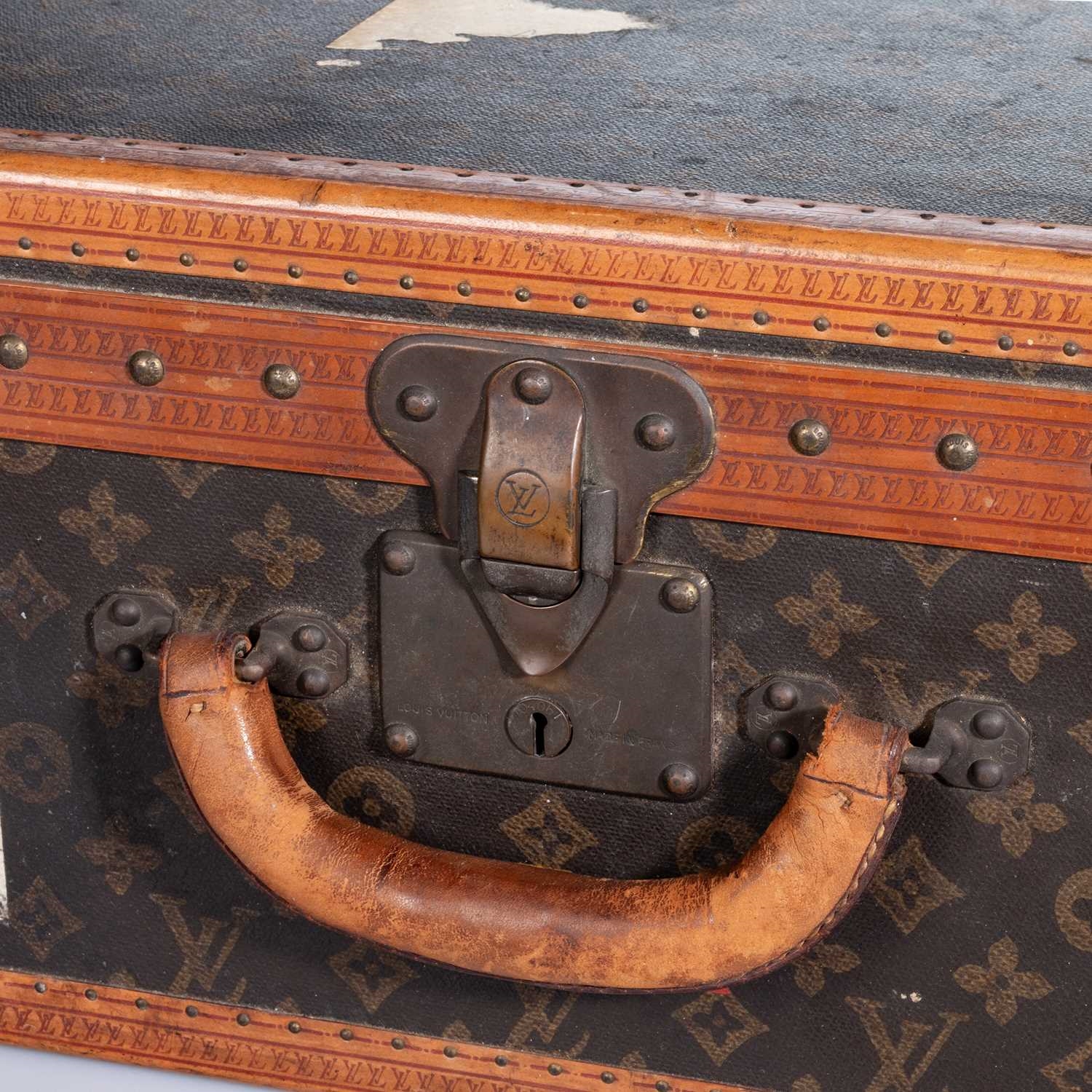 A PAIR OF BROWN MONOGRAM CANVAS HARDSIDED SUITCASES, LOUIS VUITTON, CIRCA  1990
